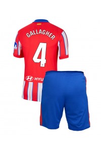 Fotbalové Dres Atletico Madrid Conor Gallagher #4 Dětské Domácí Oblečení 2024-25 Krátký Rukáv (+ trenýrky)